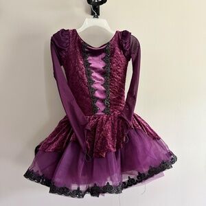 Weissman Dance Costume - Spirit Night Eggplant SA